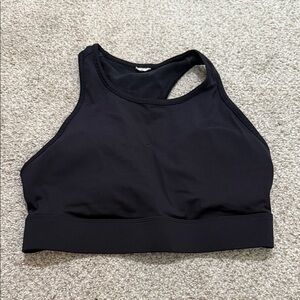 Fabletics Black High-Neck Sports Bra